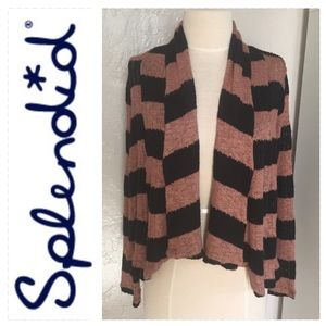 SOFT!  Splendid striped tired cardigan sweater (S)